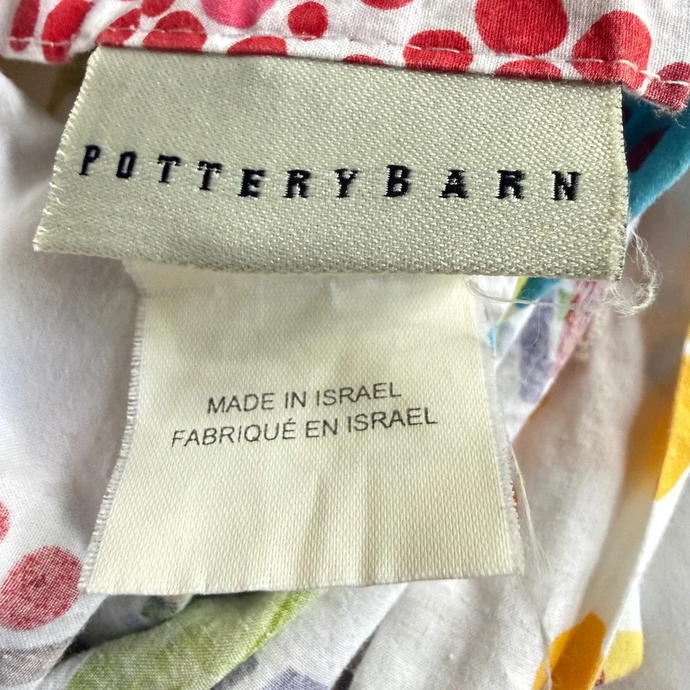 Pottery Barn Woodland Paint-By-Numbers Duvet Cover Twin Colorful Cotton